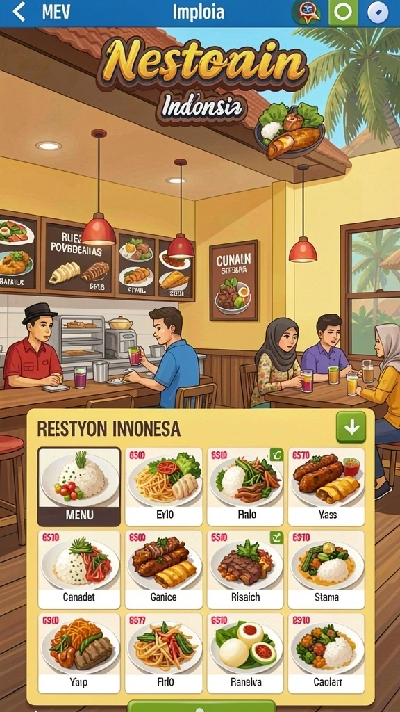 afaf - Tampilan menarik dengan grafis cerah.