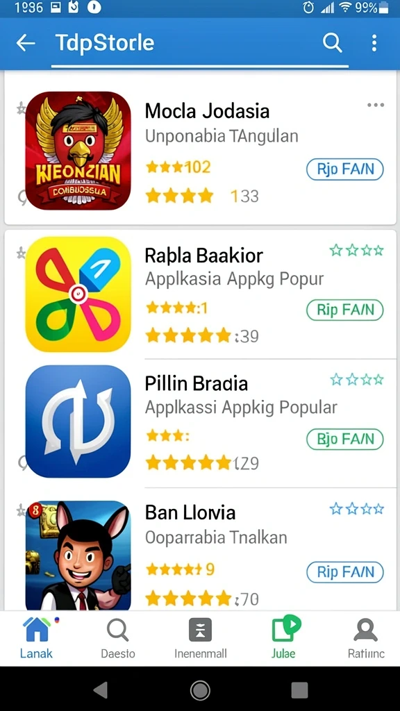piontogel - Tampilan antarmuka yang memudahkan navigasi.