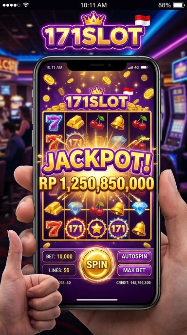 Layar utama 171slot — antarmuka bersih setelah instalasi